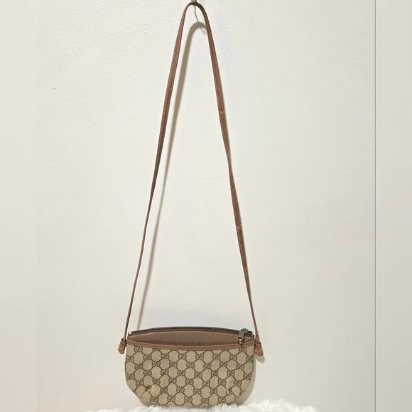 Gucci Beige and Brown Patterned Crossbody Bag - Picture 10 of 10